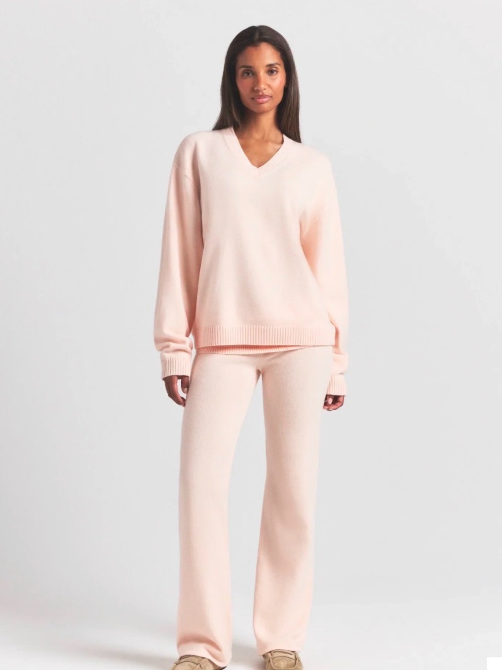SKIMS SWEATER KNIT PULLOVER V NECK STYLE: TP-SCL-12051W COLOR: PRIMROSE